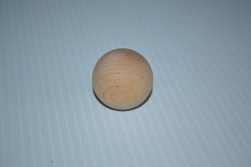 6 pc Wood Unfinished Round Ball Value Pack 1 1/4