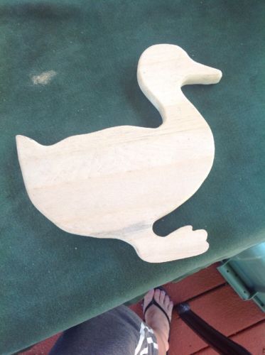 Unfinished Wooden Duck - Great Craft For Painting Or Staining