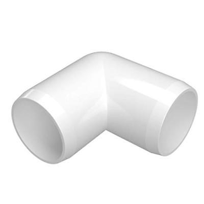 FORMUFIT F03490E-WH-8 90 degree Elbow PVC Fitting, Furniture Grade, 3/4