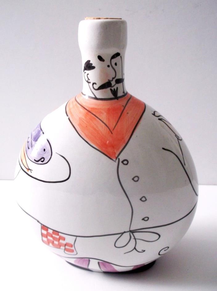 Fat Chef with Cork Ceramic Bottle 7.5