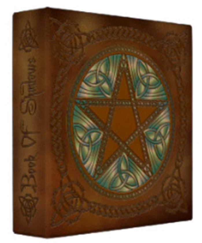 Pentagram Pentacle Book of Shadows 3 Ring Binder Printed Faux Leather Design
