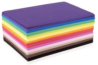 Fibre Craft Foam-Sheets 5-1/2-Inch-by-8-1/2-Inch, 50-Pack, Rainbow Colors