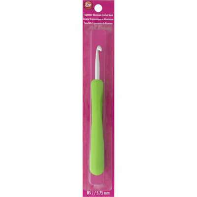 Ergonomic Aluminum Crochet Hook Size J 070659906763