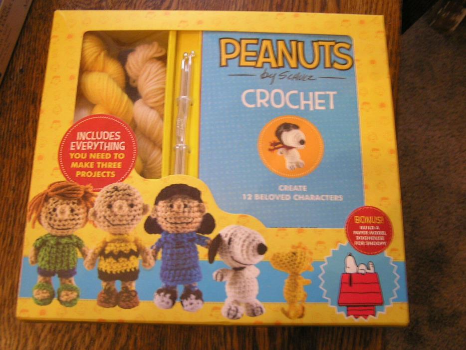 2015 ThunderBay Schulz PEANUTS CROCHET 3 Projects~More Character Patterns~~NIB!!