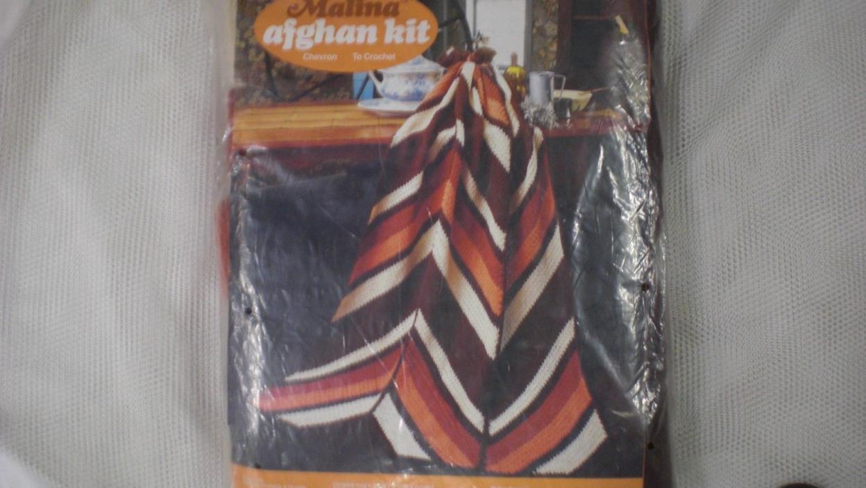 MALINA CHEVRON AFGHAN KIT CROCHET