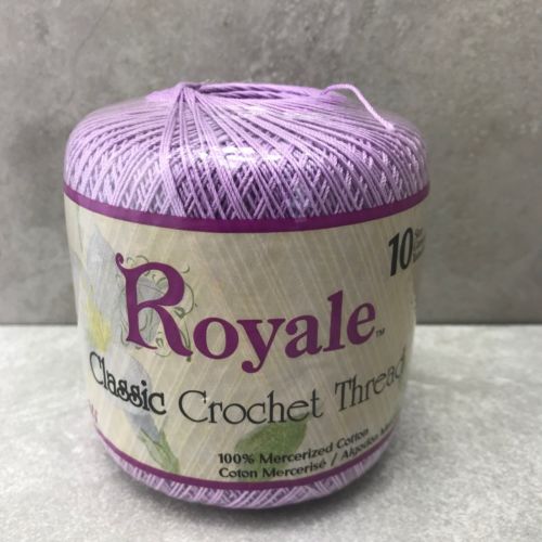 Royale Classic Crochet Thread Size 10 Wood Violet #0495 100% Mercerized Cotton