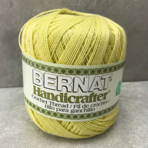 Bernat Handicrafter Crochet Thread Buttercup Approx. 371 Yards 100% Acrylic
