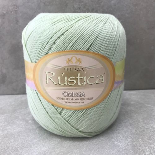 Omega Hilaza Rustica Crochet Thread Light Green 100% Cotton 1000 Yards