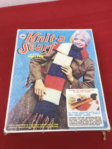 Vintage Pastime Knit-A-Scarf with Reversible Knitter Kit