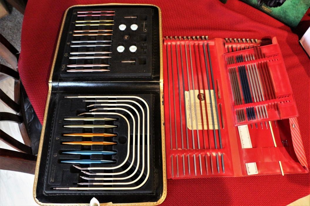 Vintage 1950's BOYE Knitting Needle Kit #2633720, NEAR COMPLETE Free 2nd Set!