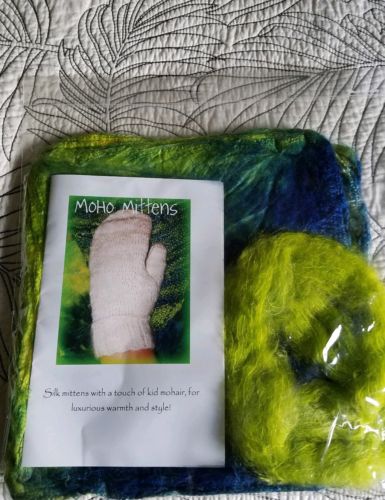 Moho Mittens Knitting Kit Silk/Mohair