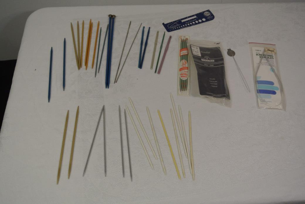 Knitting Needles Circular Steel Boye Large LOT