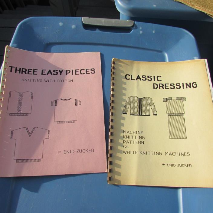 Machine Knitters Pattern Books White Superba Machines Enid Zucker 2 Vintage