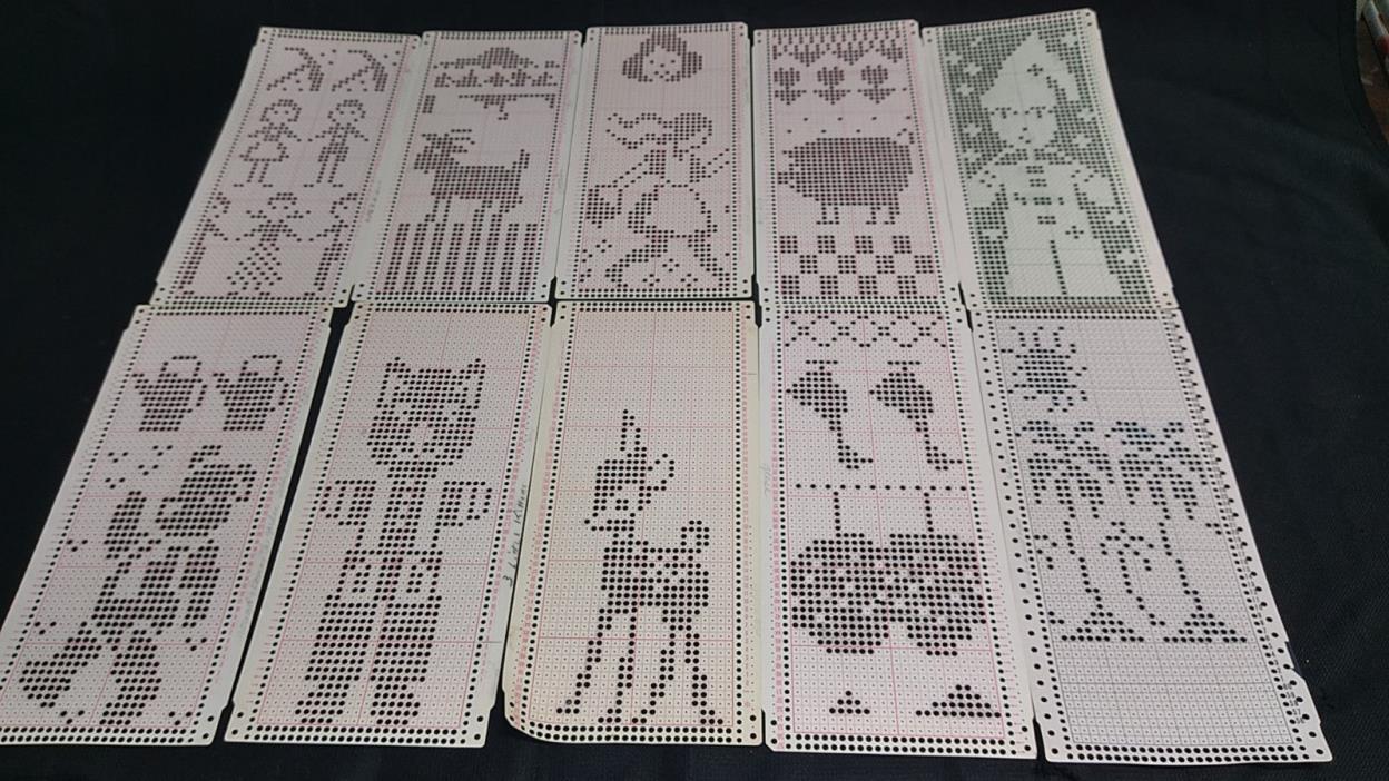 21 Children Seasonal Punch Cards for Brother Knitting Machines Singer Silver