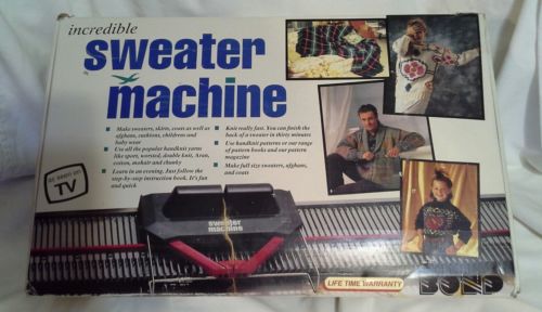 Bond Incredible Sweater Machine in box never used complete