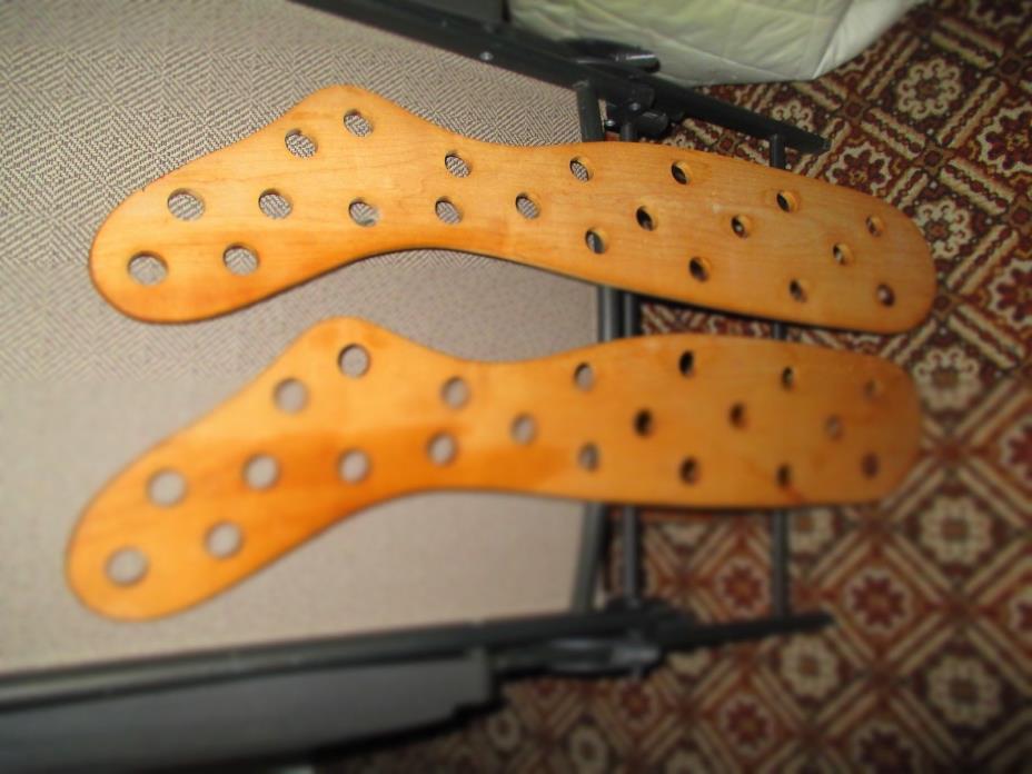 FREE SHIPPING VTG WOODEN Stocking Stretchers 30 LONG WOOL SOCKS FORM