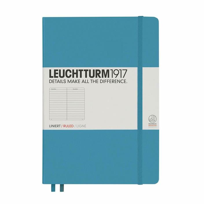 Lechtturm1917 Pocket Notebook Journal Blue or Pink or Lime Green
