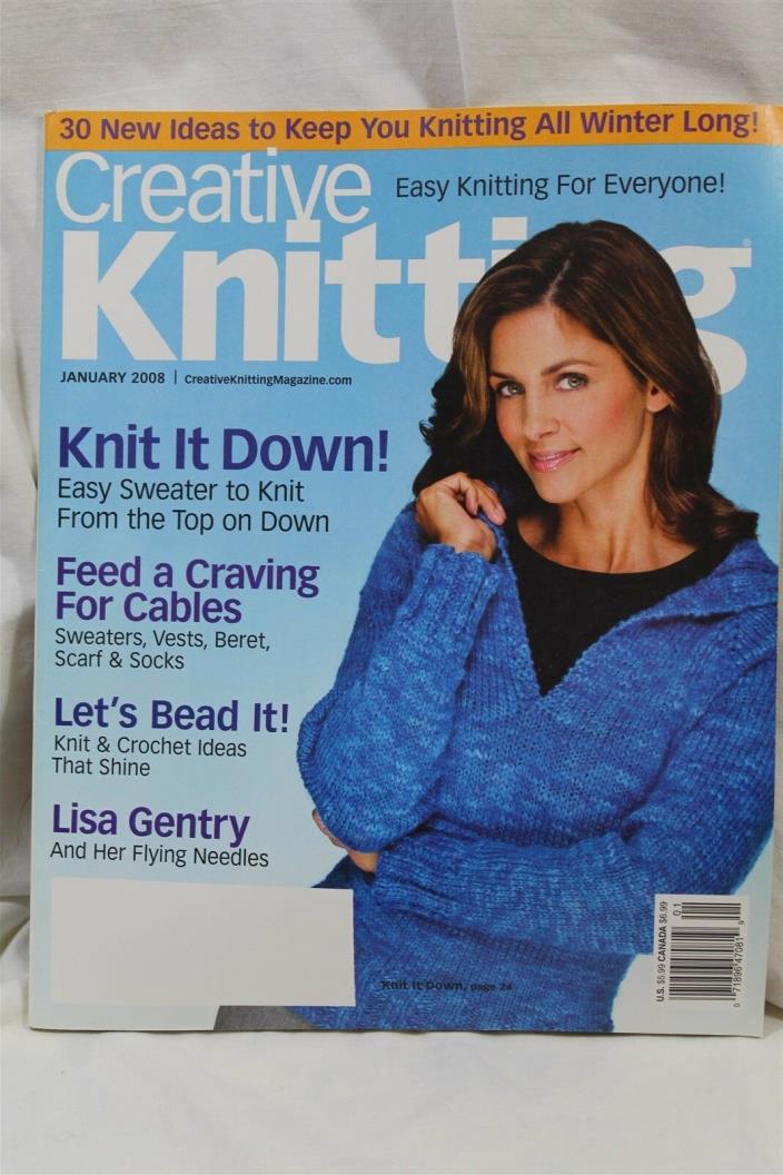 Creative Knitting January 2008 magazine