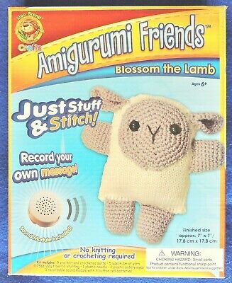 Amigurumi Friends Stuff & Stitch Kit Blossom Lamb Sound Module Lion Brand Crafts