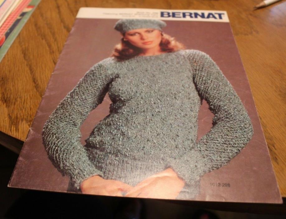 Hats & Sweaters by Bernat with Shantung yarn Knit (101)  RC