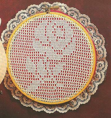 Rose in a Hoop crochet PATTERN INSTRUCTIONS
