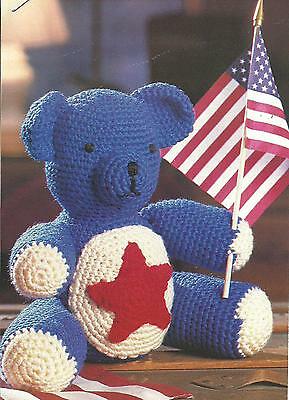 Yankee Doodle Bear crochet PATTERN INSTRUCTIONS
