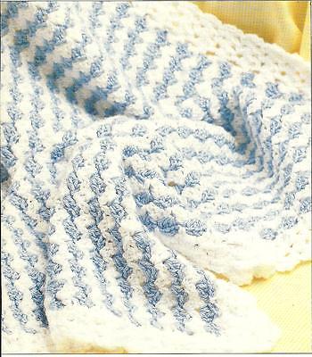 Little Waves Baby Afghan crochet PATTERN INSTRUCTIONS