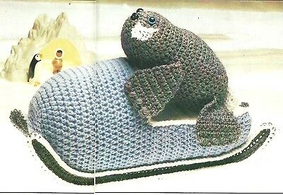 Seal on a Sled crochet PATTERN INSTRUCTIONS