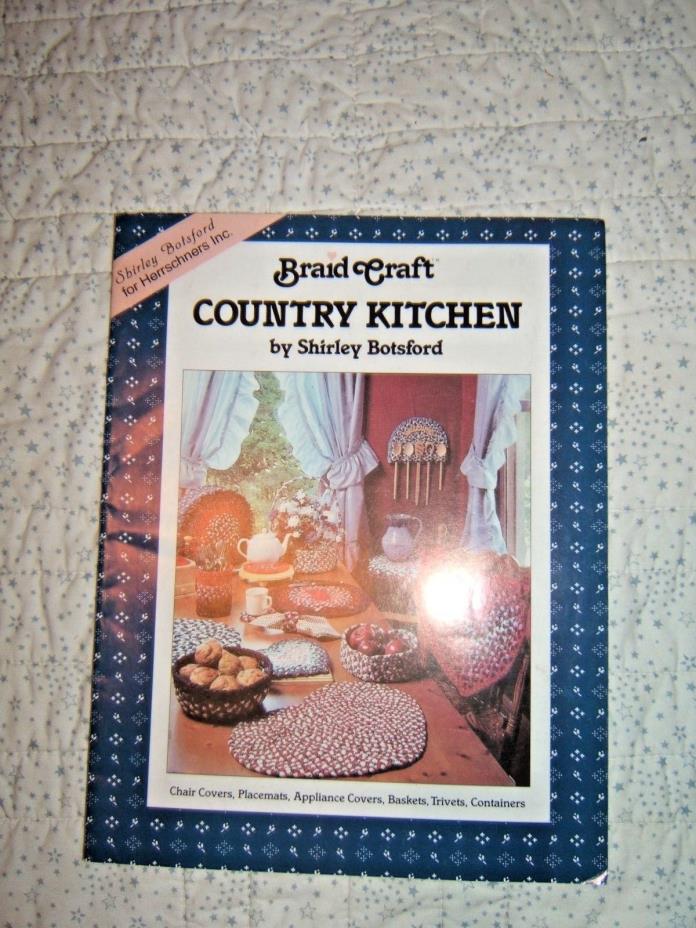 Lot of 2 Braid Instruction Books: Braid Craft Country Kitchen, Plaid Country Rag