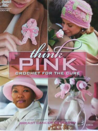 2008 Annie's Attic Crochet for the Cure - Think Pink - hats, scarves, shawls