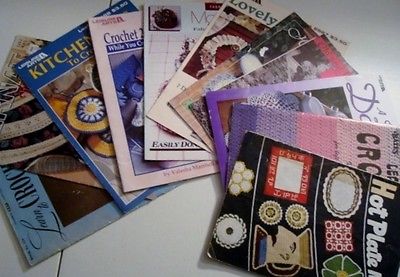 CROCHET Lot 11 Leaflets Booklets Lots of Patterns Household Gifts VintageMore