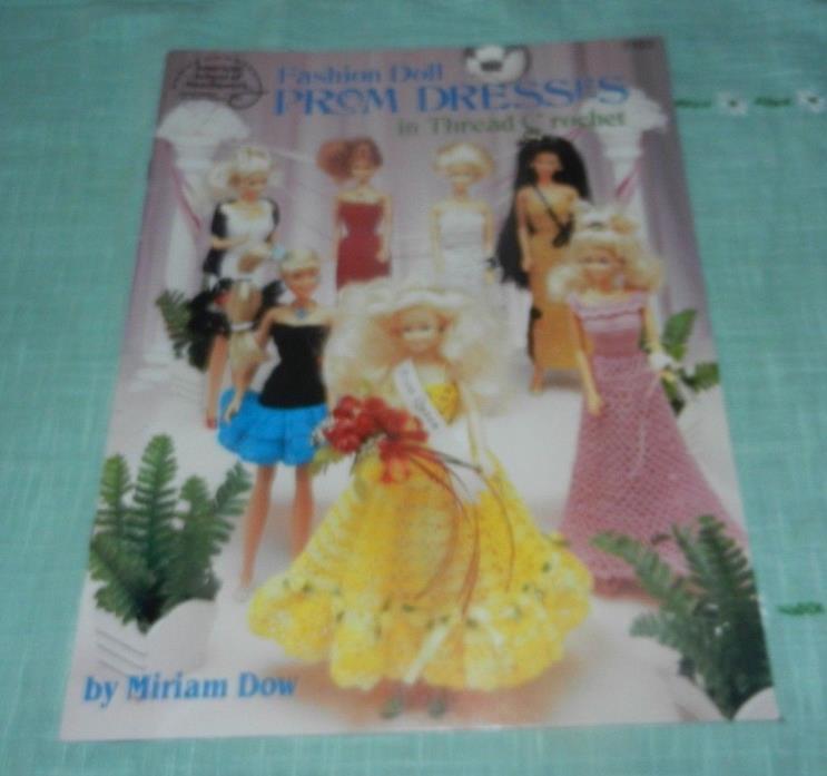 Fashion Doll Prom Dresses In Thread Crochet Pattern Book