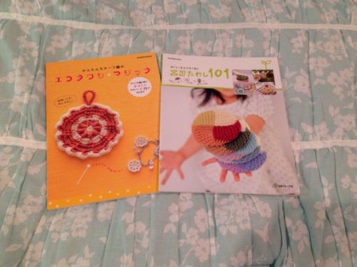 Japanese Language Tawashi Kitchen Potholder Etc Crochet Pattern Books Lot Of 2