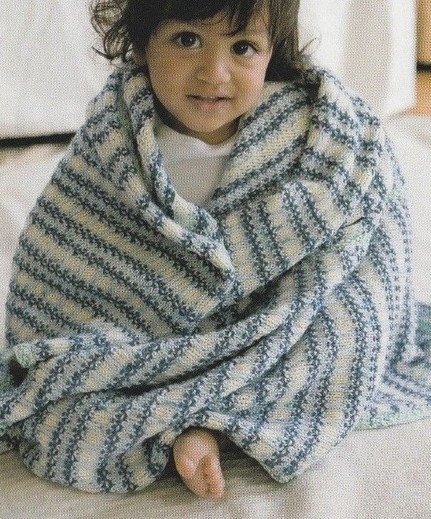 Knitting Pattern ~ Baby Havilland Blanket Afghan ~ Instructions