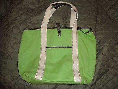 (1250) Green Yarn tote 14x7x11