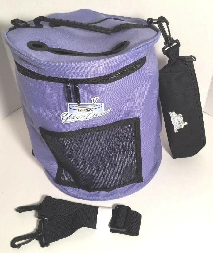 Art Bin Yarn Drum Lavender Tote Bag +Needle Bag-Take Along for Crochet Knitting