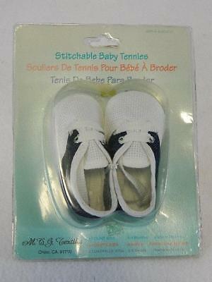 Stitchable Baby Tennies Tennis Shoes Cross stitch MCG Textiles - Baby 6-9 months