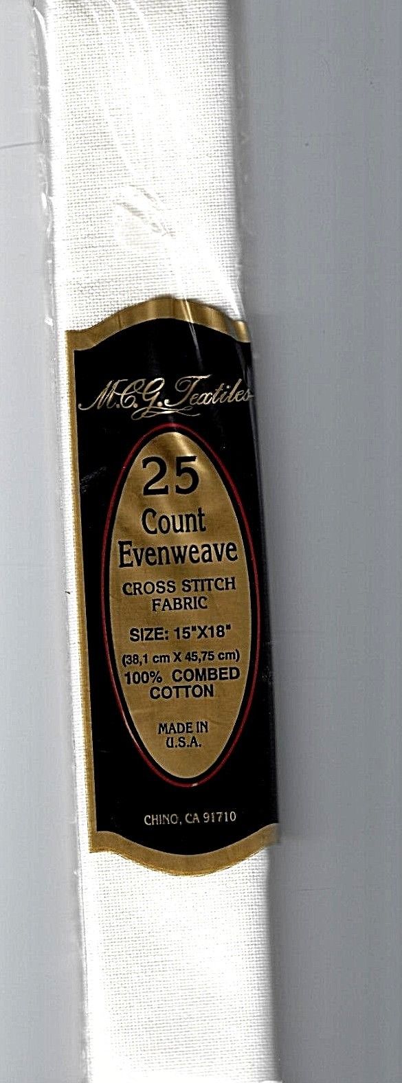 25 ct MCG Textiles Off White Cross Stitch Fabric 15