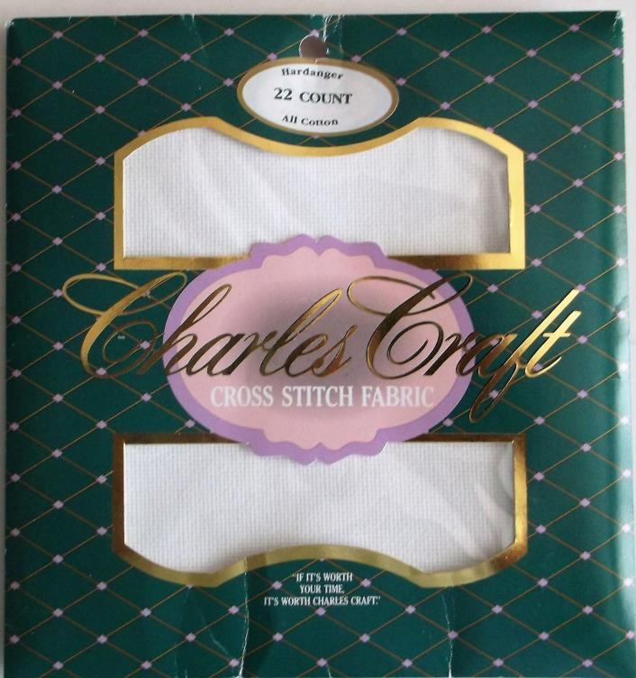 Charles Craft White 22 Count 12 x 18 NEW Hardanger Cross Stitch Fabric