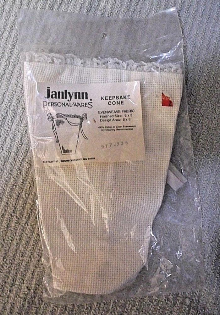 Janlynn Personal Wares Keepsake Cone Cross Stitch Fabric 6