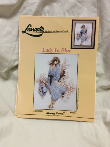 Counted Cross Stitch Pattern Book, Lady In Blue, Lanarte By Stoney Creek, 1992