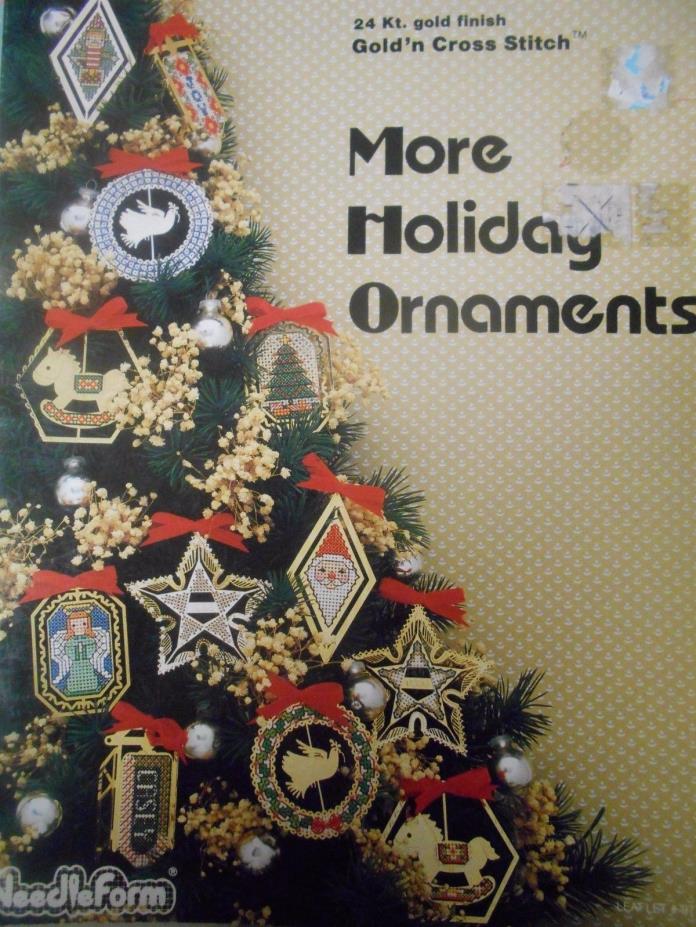 More Holiday Ornaments 24Kt Gold, Needleform, Pattern Leaflet #977