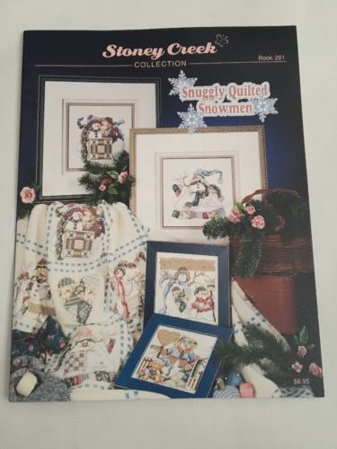 STONEY CREEK Snuggly Quilted Snowmen Cross Stitch Book 281