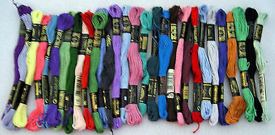 EMBROIDERY FLOSS THREAD 30 skeins 6 strand DMC counted cross stitch unit B