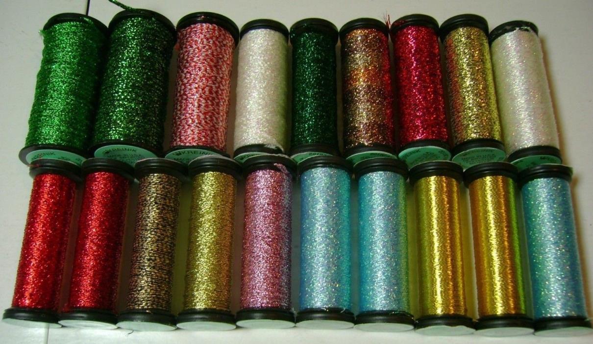 19 Kreinik #16 Braid 1/8 Ribbon #12 Tapestry #8 Braid Ombre 1/16 Ribbon #4 Braid