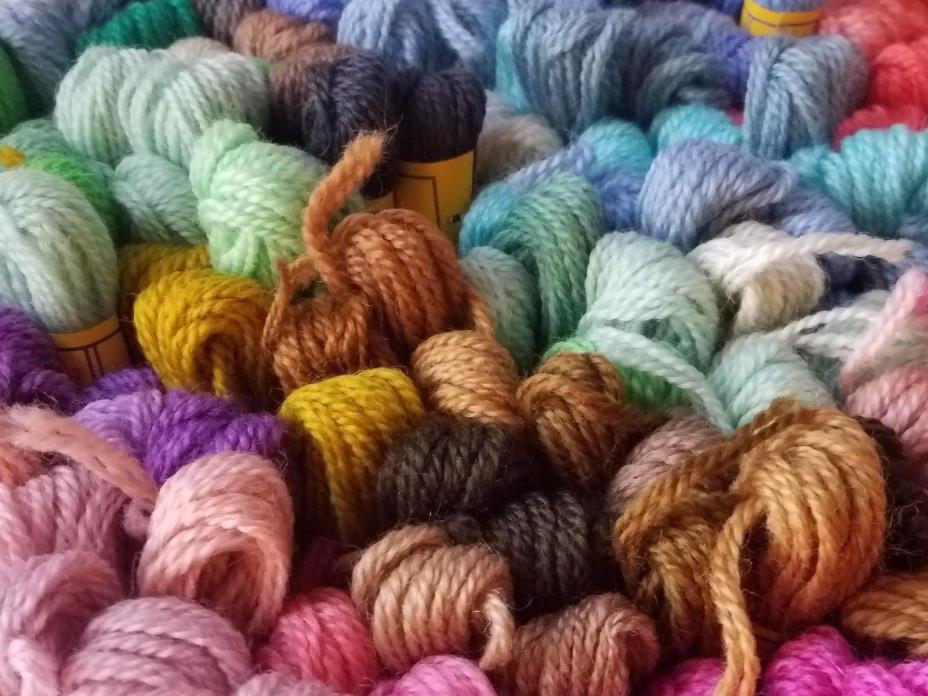 Floralia DMC Lot of 230 Persian Wool 3 Strand Divisible 5.4 yards Mixed Colors