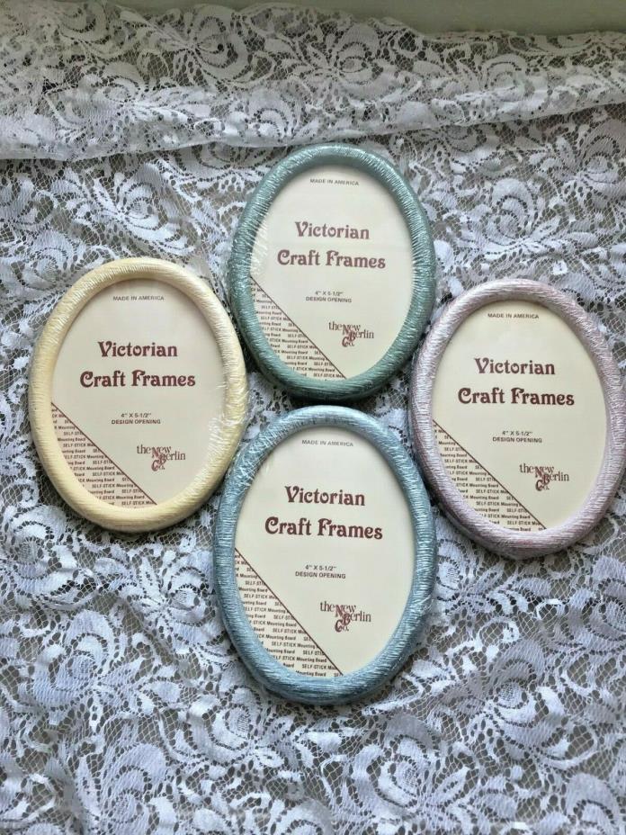 Vintage The New Berlin Co. Oval Victorian Craft Frames for Cross Stitch