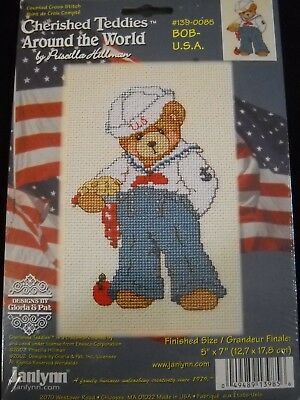 Sailor Bear Cherished Teddies Counted Cross Stitch Kit by Janlynn 139-0085