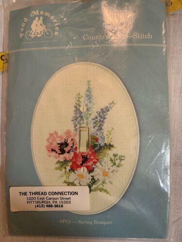 New Spring Bouquet  Light Plate Kit Counted Cross Stitch