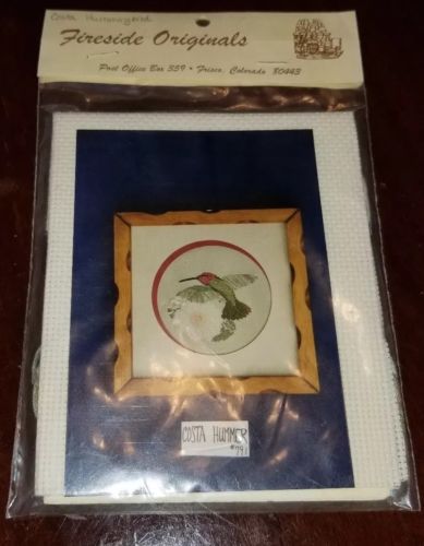 Fireside Originals Costa Hummingbird #791 Cross Stitch Kit SEALED